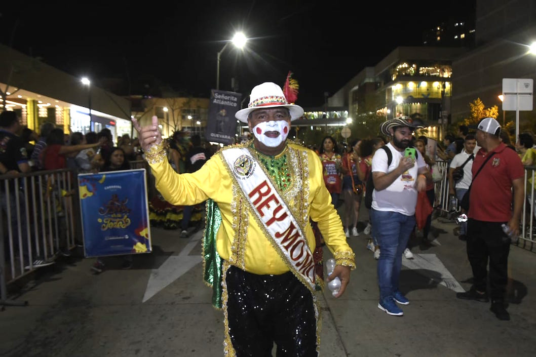 El Rey Momo Freddy Cervantes.