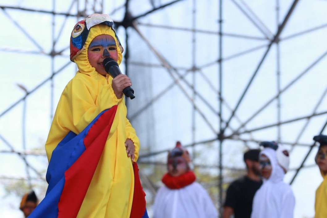 Los niños demostraron su talento.