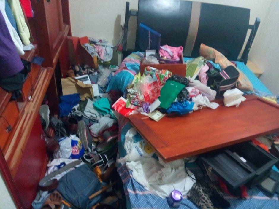 Cortesía Estado en que dejaron el apartamento.