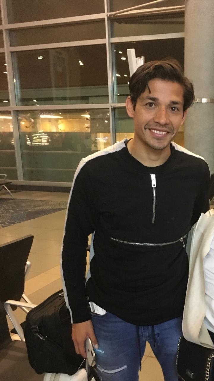 Matías Fernández en el aeropuerto El Dorado.