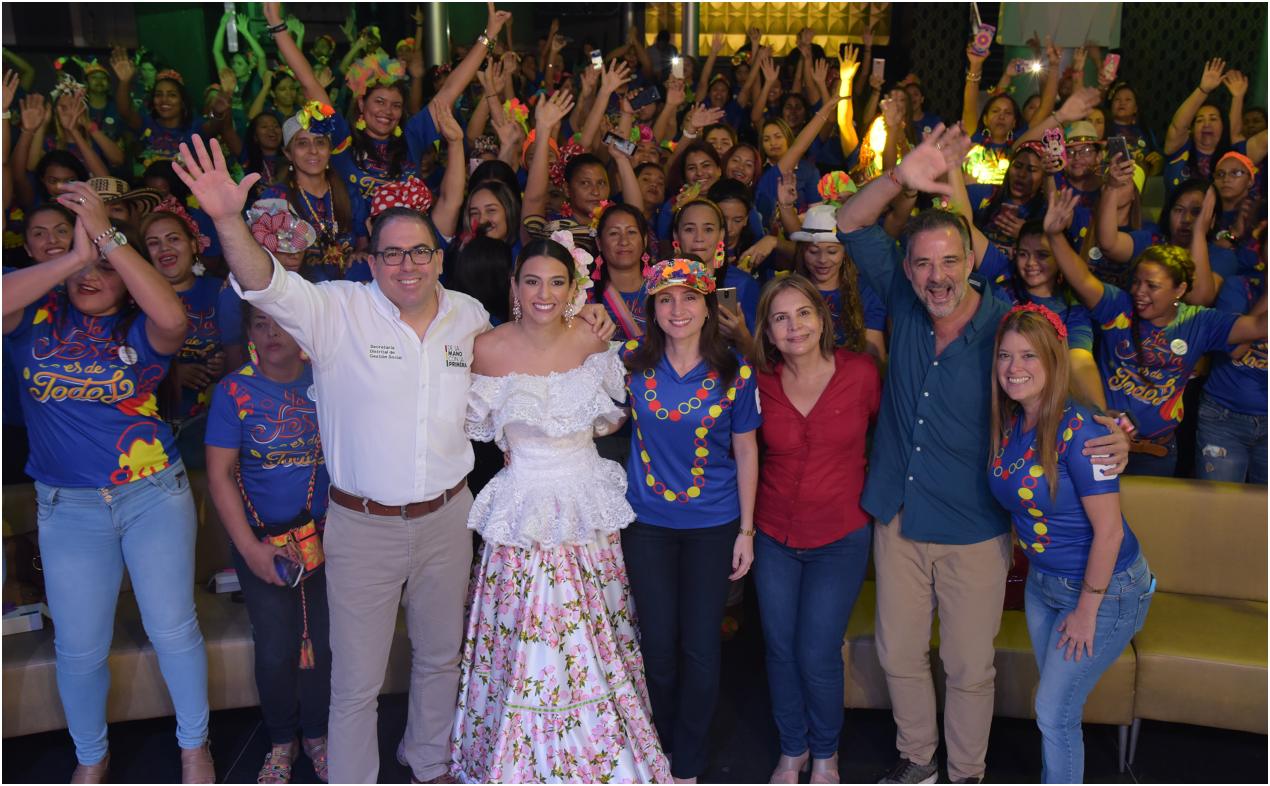 También estuvieron el secretario de Gestión Social, Santiago Vásquez; el secretario de Cultura Patrimonio y Turismo, Juan José Jaramillo, y la jefa de la Oficina de la Mujer, Helda Marino. 