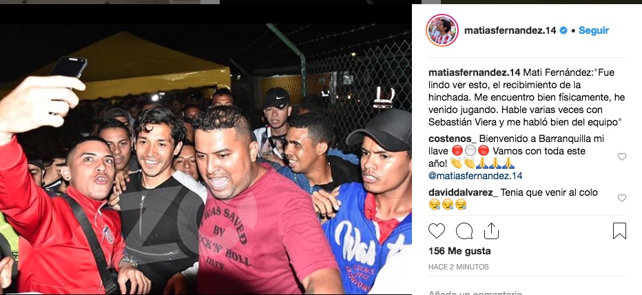 Matias Fernández con la selfie de Zona Cero-