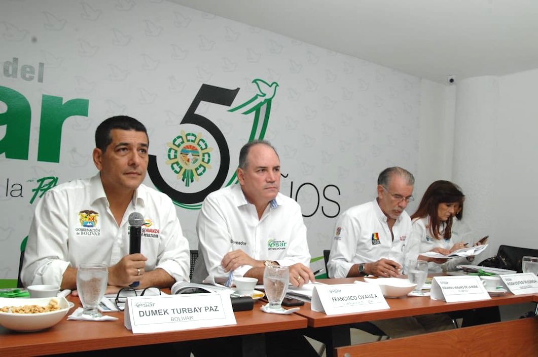 Los Gobernadores en la sesión del Ocad Caribe.