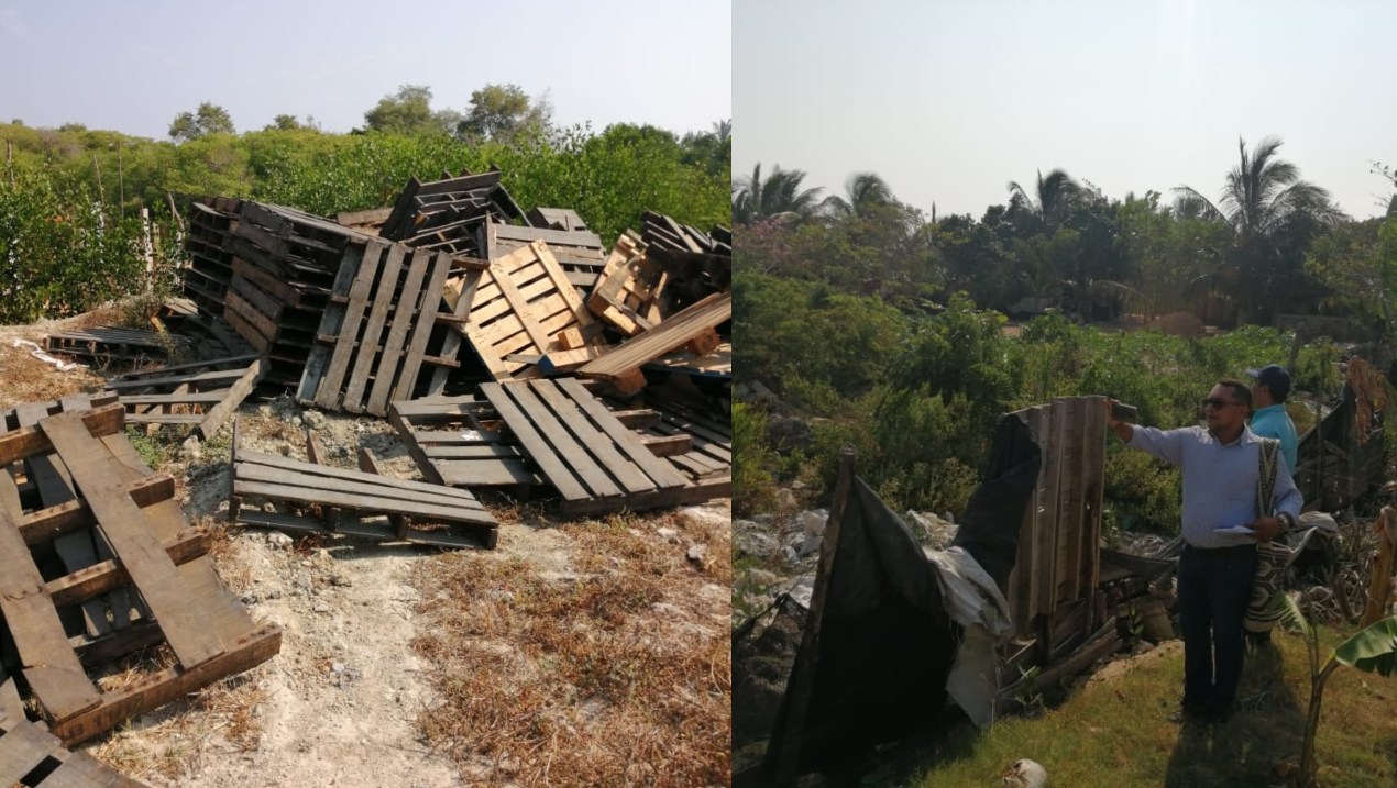 Operativo de la Fiscalía en la Ciénaga Grande de Magdalena.