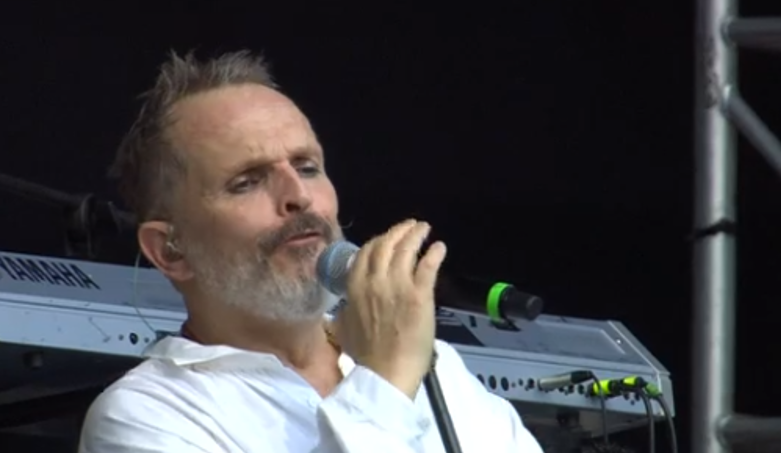 El cantante Miguel Bosé.