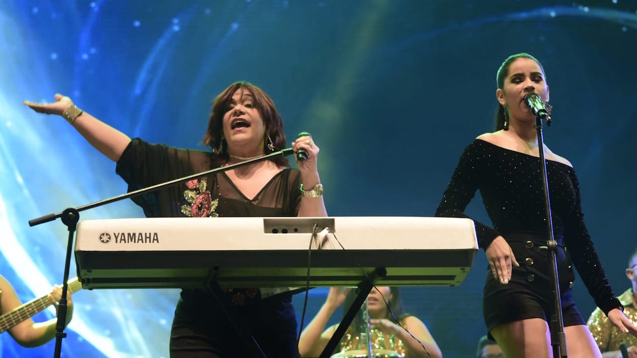 Belkys Concepción puso a gozar a la gente con la música merenguera.
