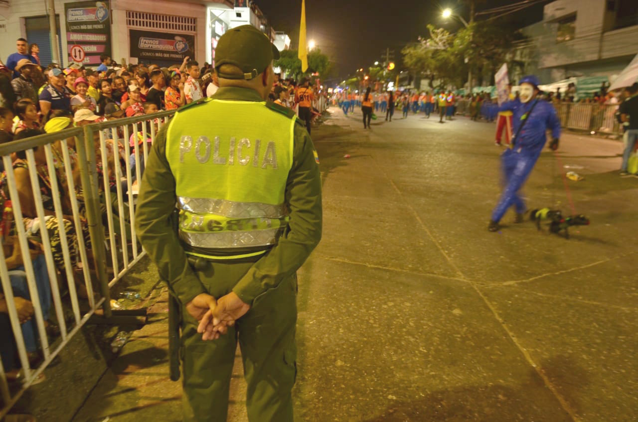 La seguridad en la Guacherna estuvo a cargo de la Policía.