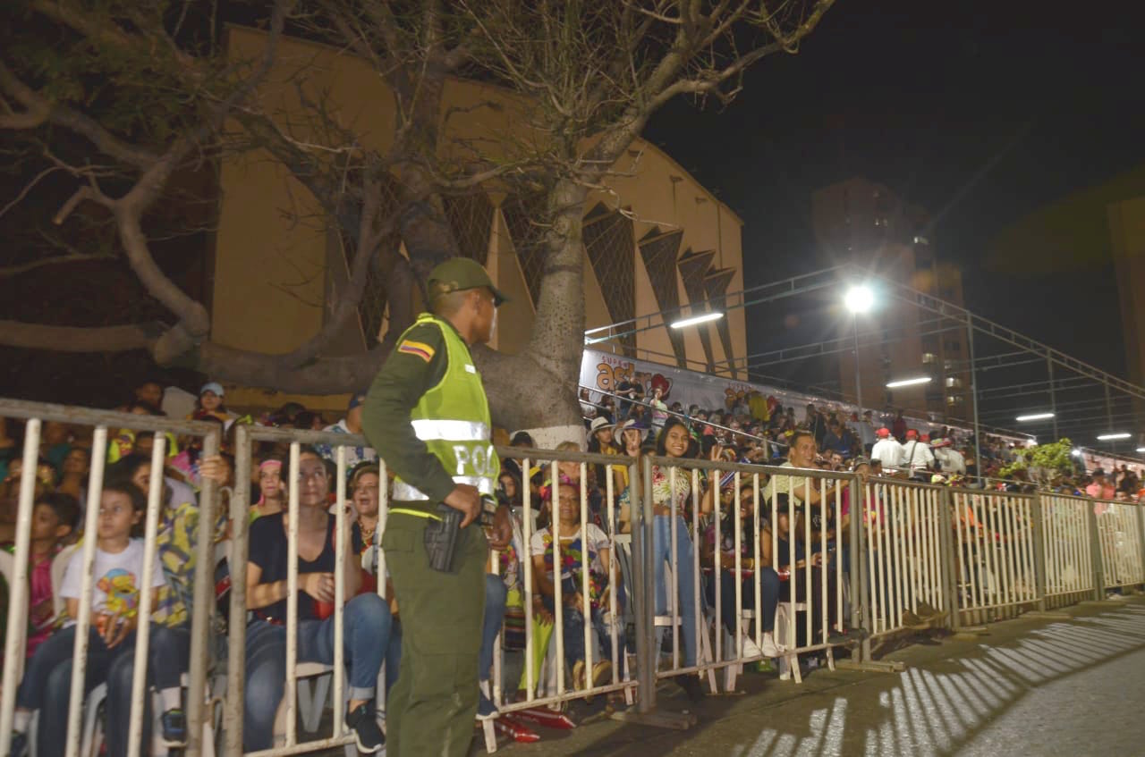 La Policía ejerció vigilancia a lo largo del recorrido.