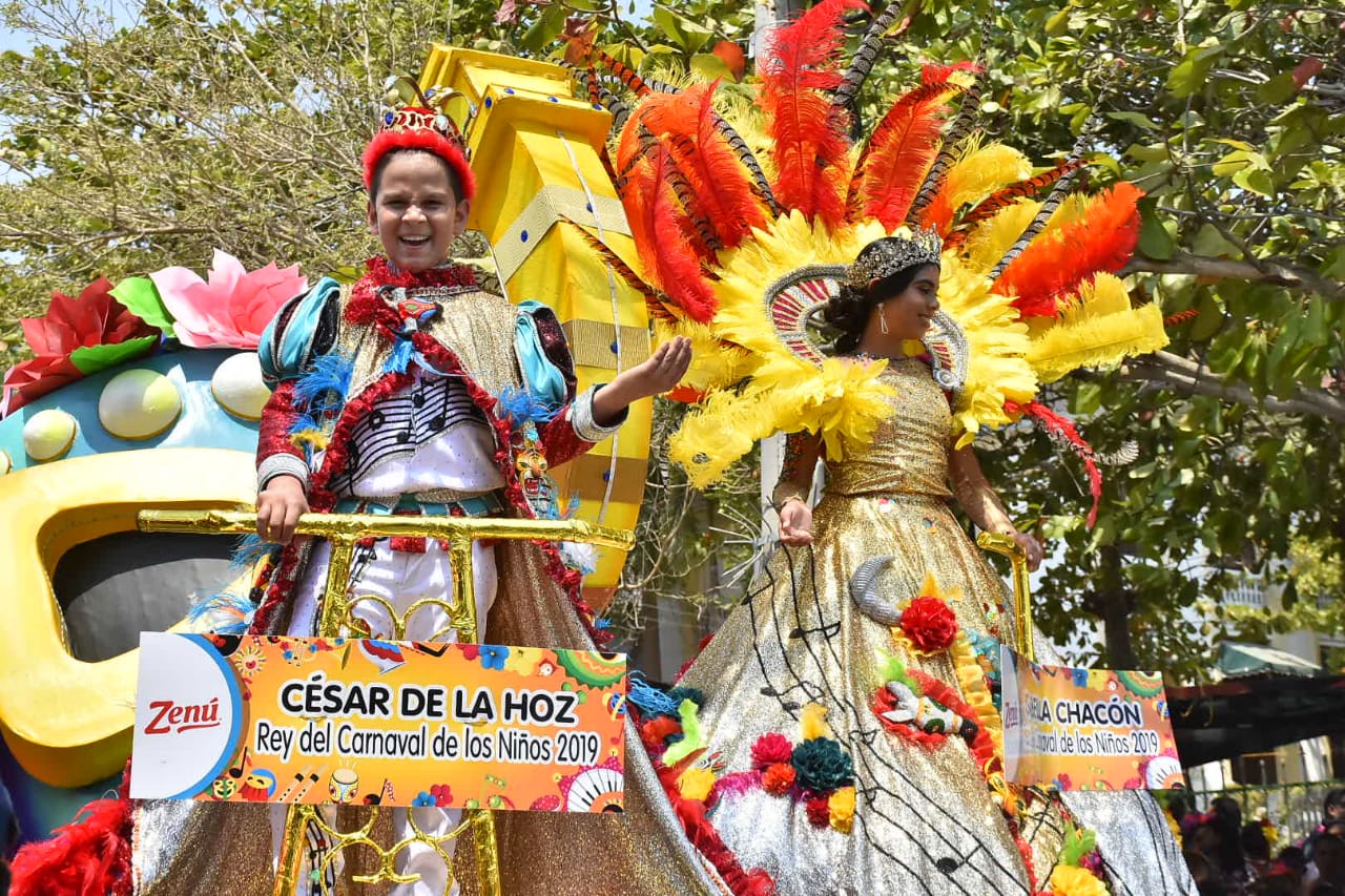 Los Reyes César De la Hoz y Isabella Chacón.