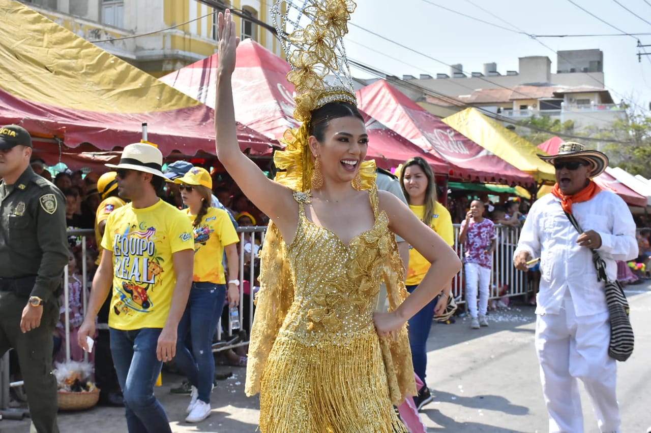 Llegada de la Reina del Carnaval.