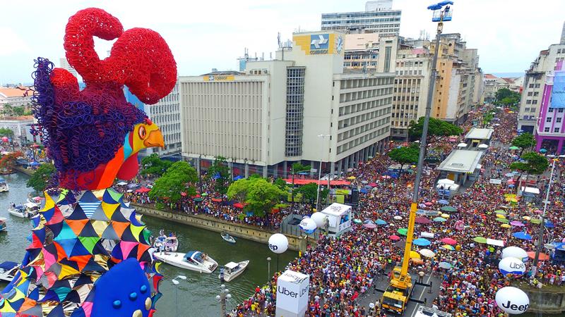 Desfile del bloque Gallo da Madrugada.