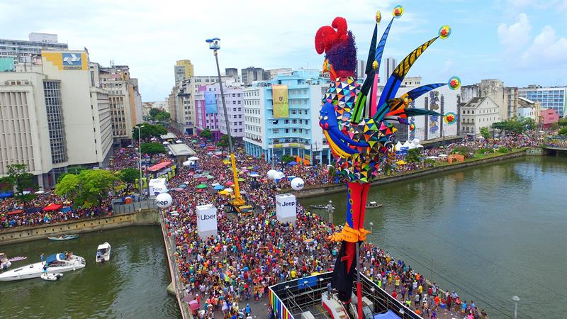 Desfile del bloque Gallo da Madrugada.