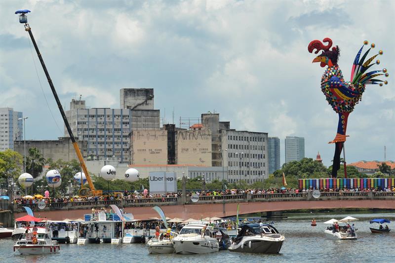 Desfile del bloque Gallo da Madrugada.