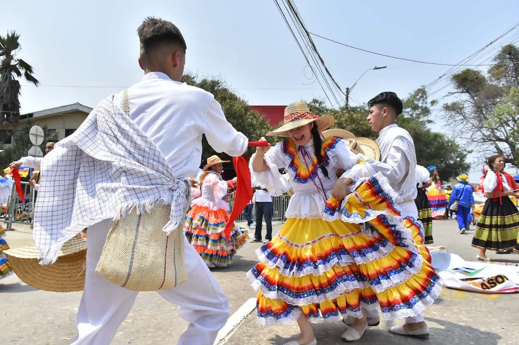 La alegre comparsa tolimense.