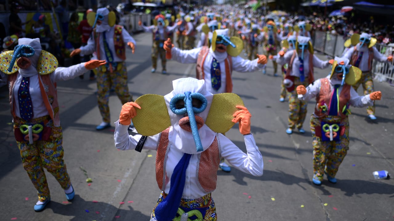 Las Marimondas de Barrio Abajo bailaron en homenaje a su líder y fundador.