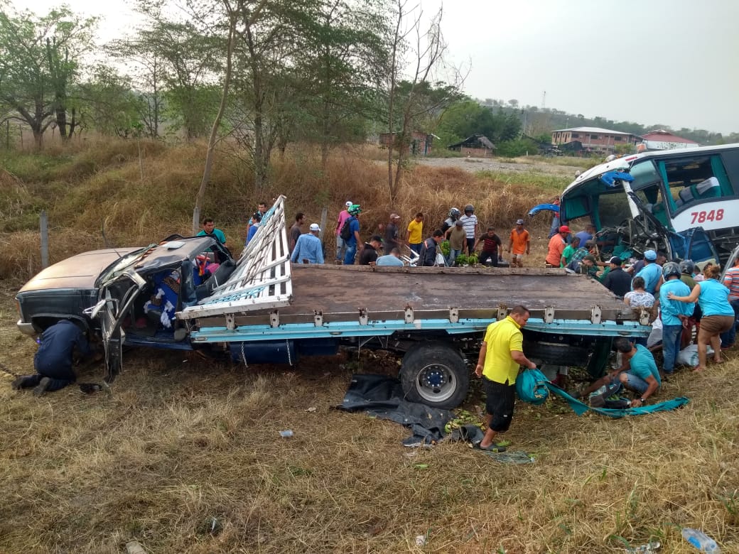 Otra imagen del accidente.