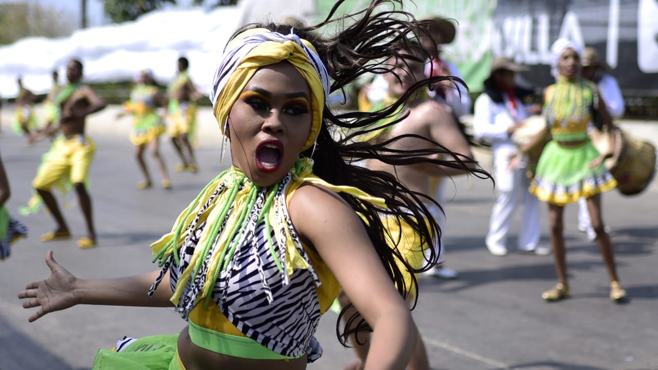 Danza de mapalé en la Gran Parada de Tradición.