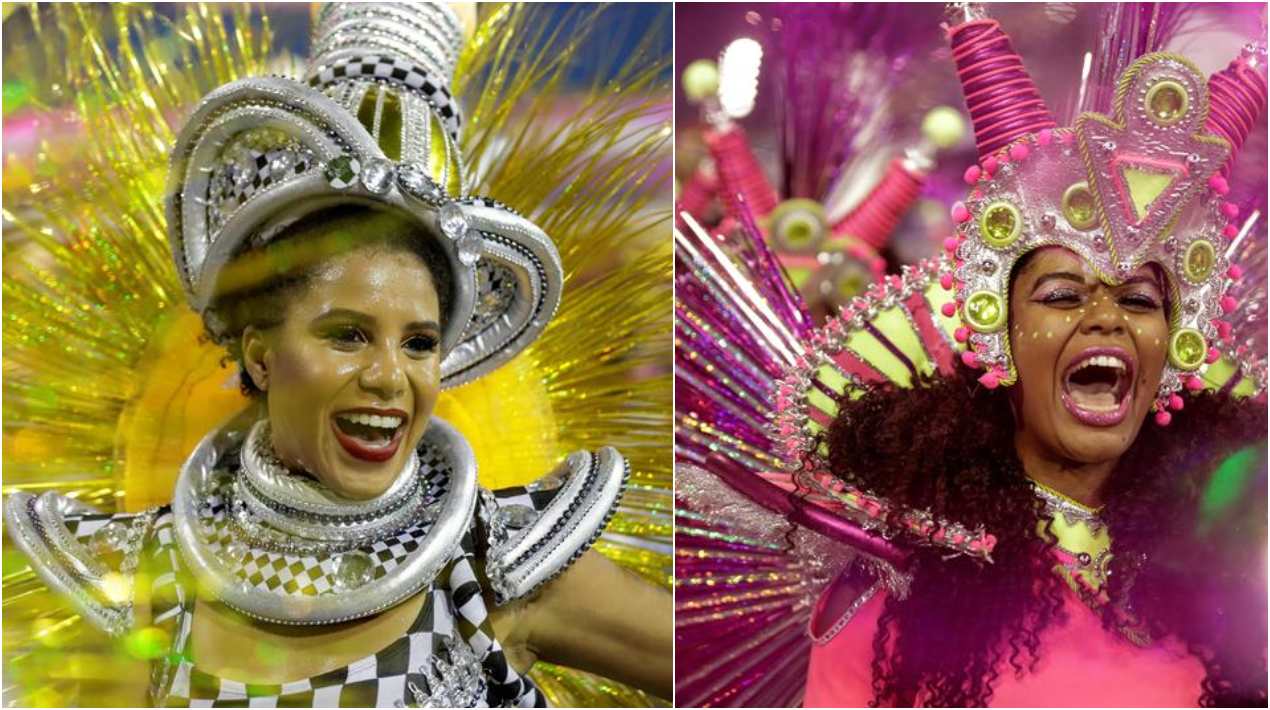  Integrantes de la escuela de samba del Grupo Especial Vai-Vai.
