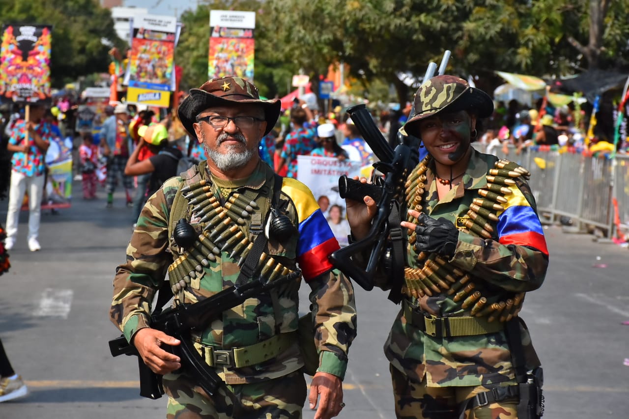 'Raúl Reyes', disfraz del carnaval.