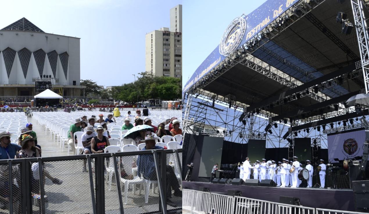 Así poco a poco se llena la Plaza de la Paz.