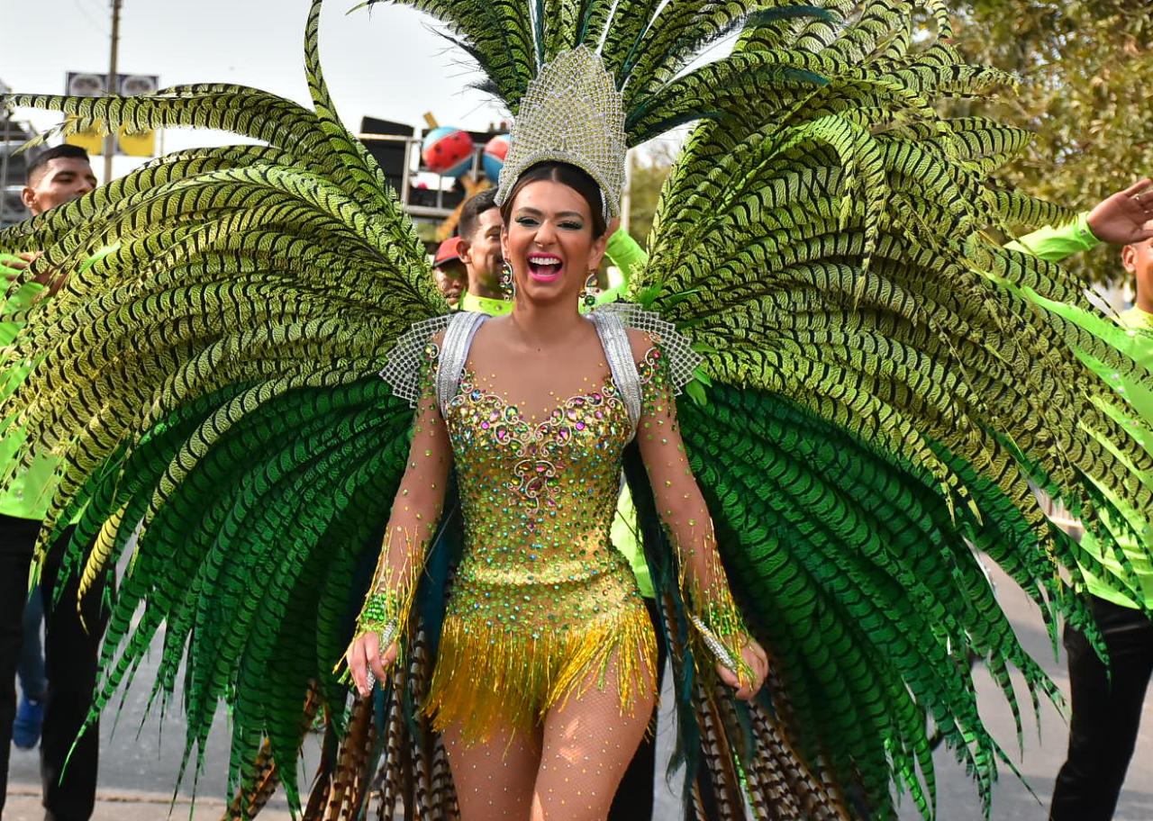 Carolina Segebre, reina del Carnaval de Barranquilla.