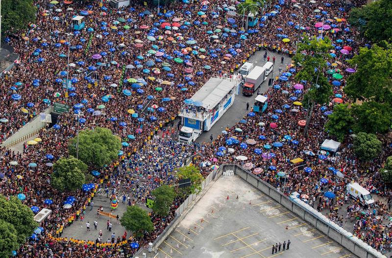 "Bloco de las Poderosas"  en Río de Janeiro.