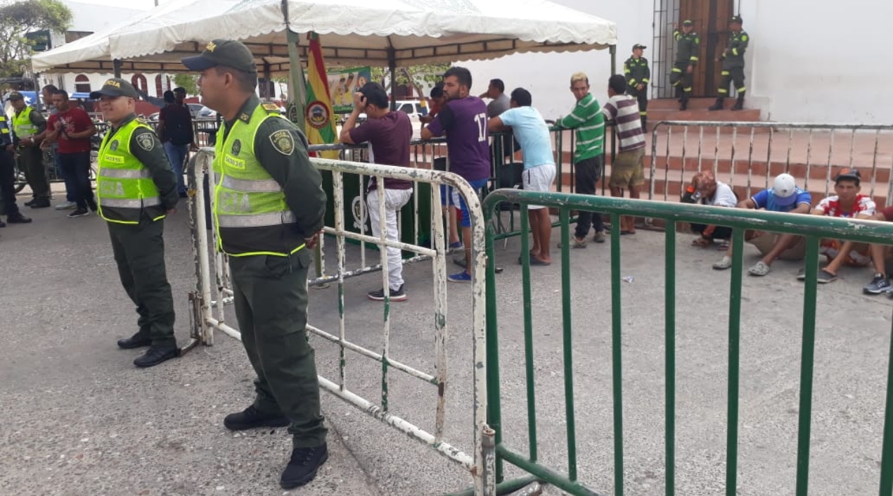 El comando situacional de la Policía se realizó en la Plaza de Soledad.