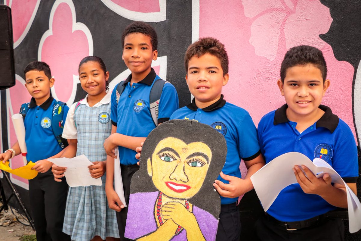 Estudiantes de la Institución Educativa Meira Delmar.