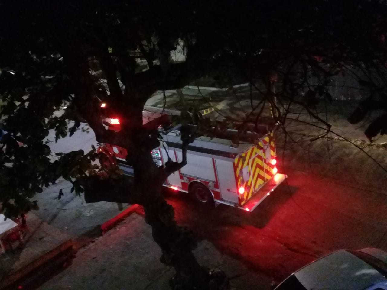 Cortesía: Nadyn bravo weffer Cuerpo de Bomberos llegaron al lugar
