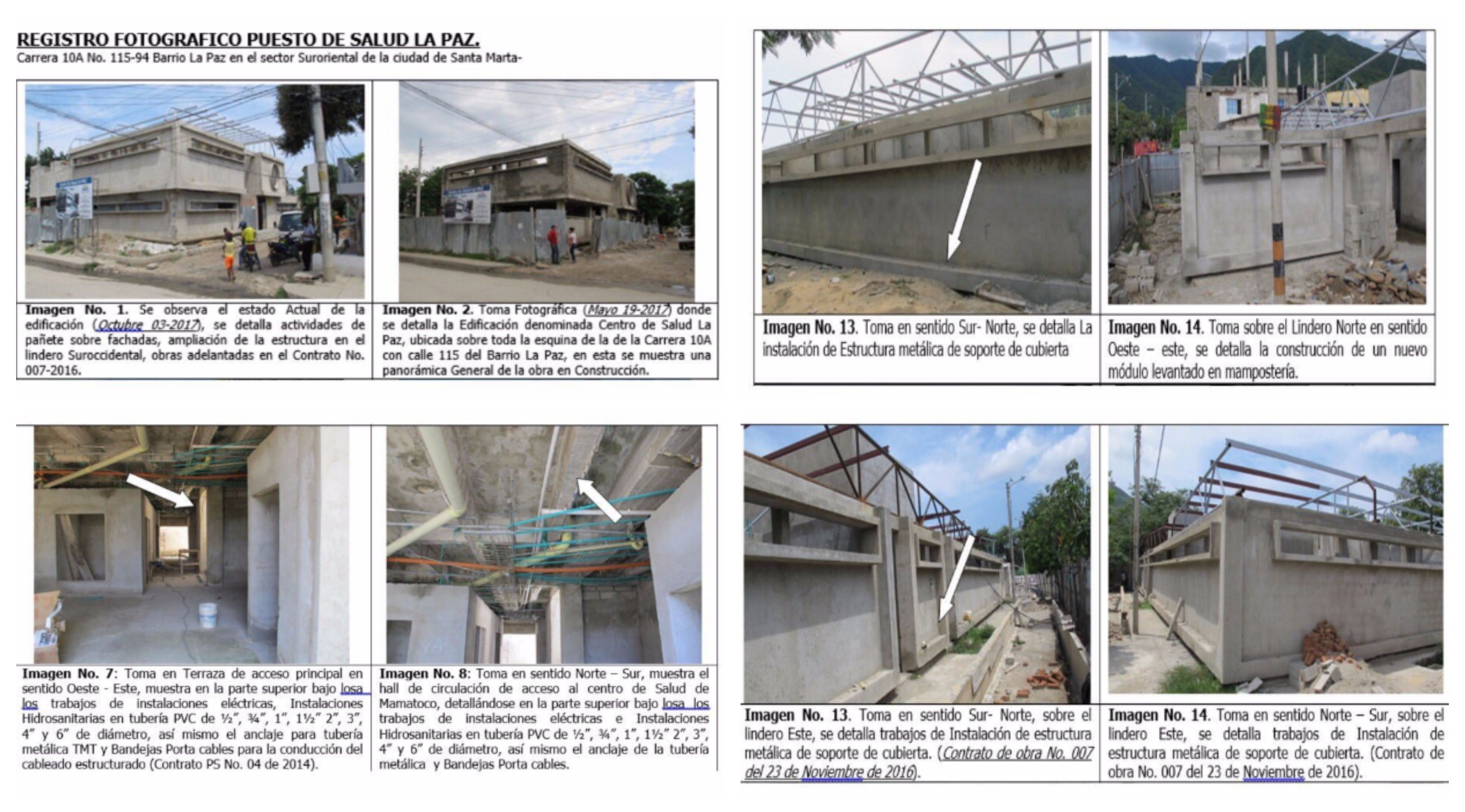 Este es uno de los puestos de salud inconclusos.