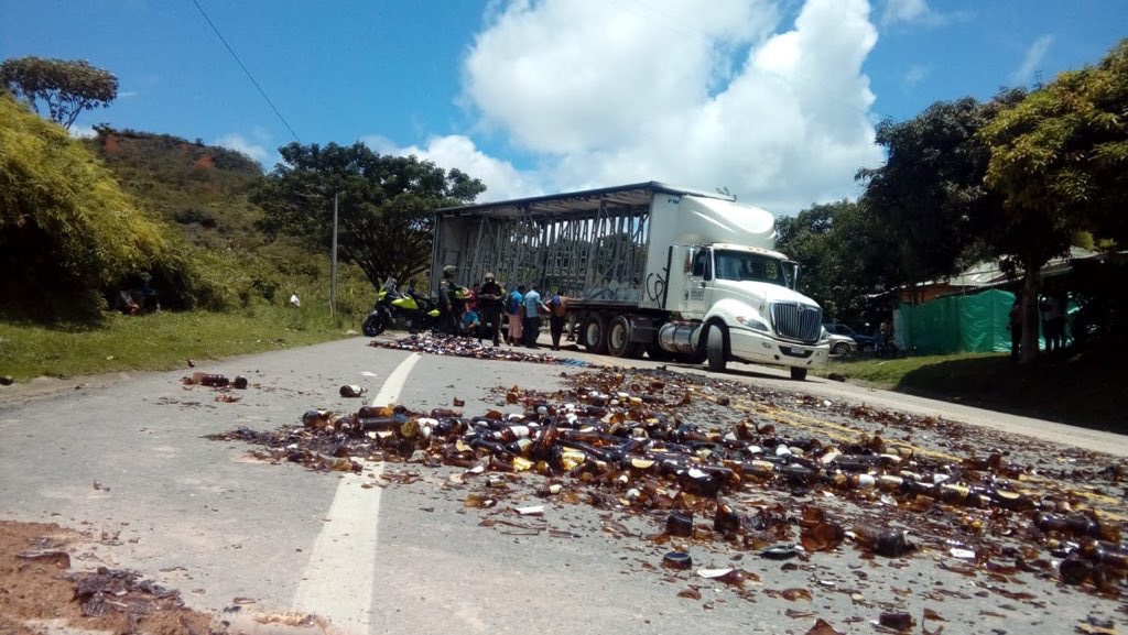 Destrozos causados durante la 'Minga Indígena'.