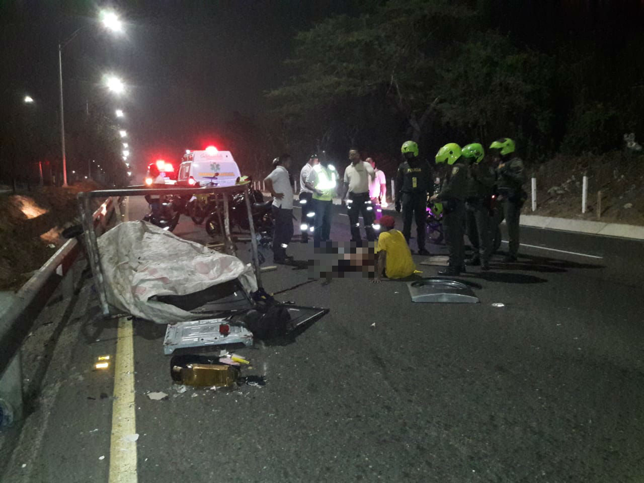 La persona arrollada en la Circunvalar, cerca de la carrera 53, no ha sido identificada. 