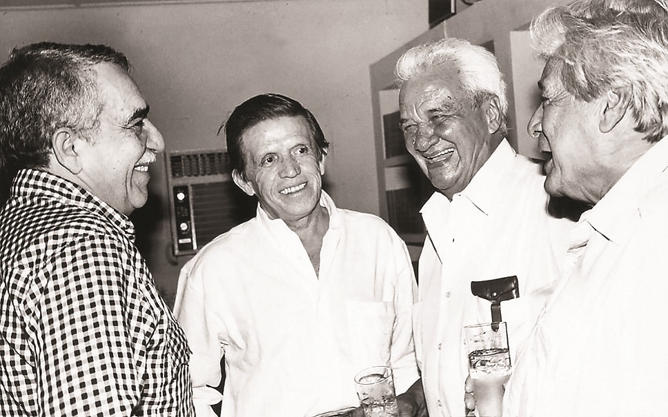 La Cueva. Gabriel García Márquez, Juan B Fernández, Germán Vargas y Alfonso Fuenmayor.