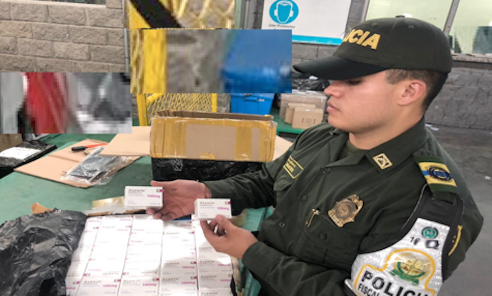 Los medicamentos de contrabando encontrados por la Polfa.