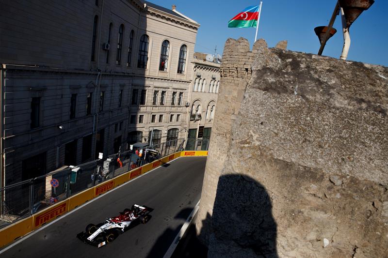 El piloto finlandés de la escudería Alfa Romeo de Fórmula Uno, Kimi Raikkonen.