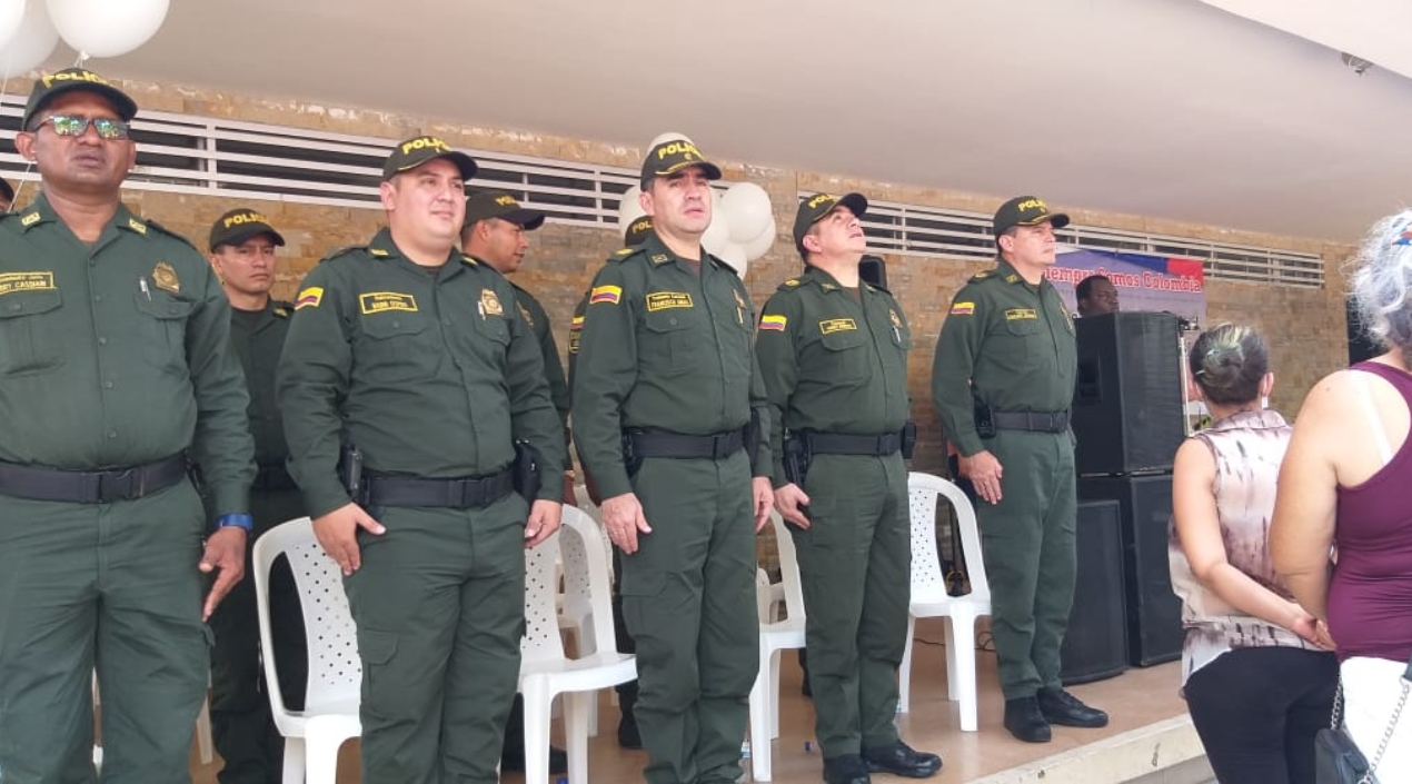 Policía Metropolitana. Los altos mandos de la Policía estuvieron presente en el reconocimiento.