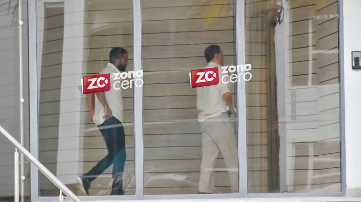 El senador Arturo Char junto a su papá, Fuad Char.