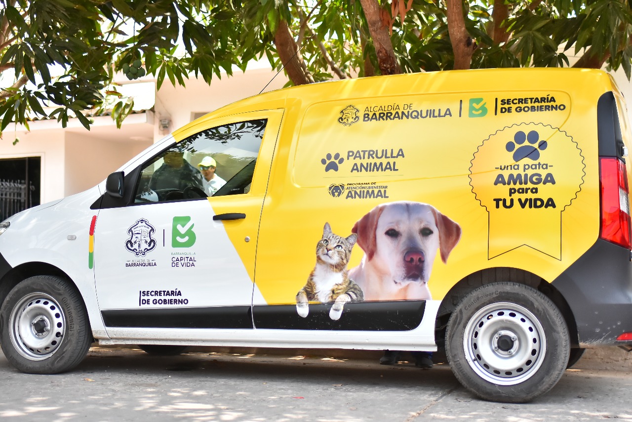 La Patrulla Animal de reacción inmediata de Barranquilla.