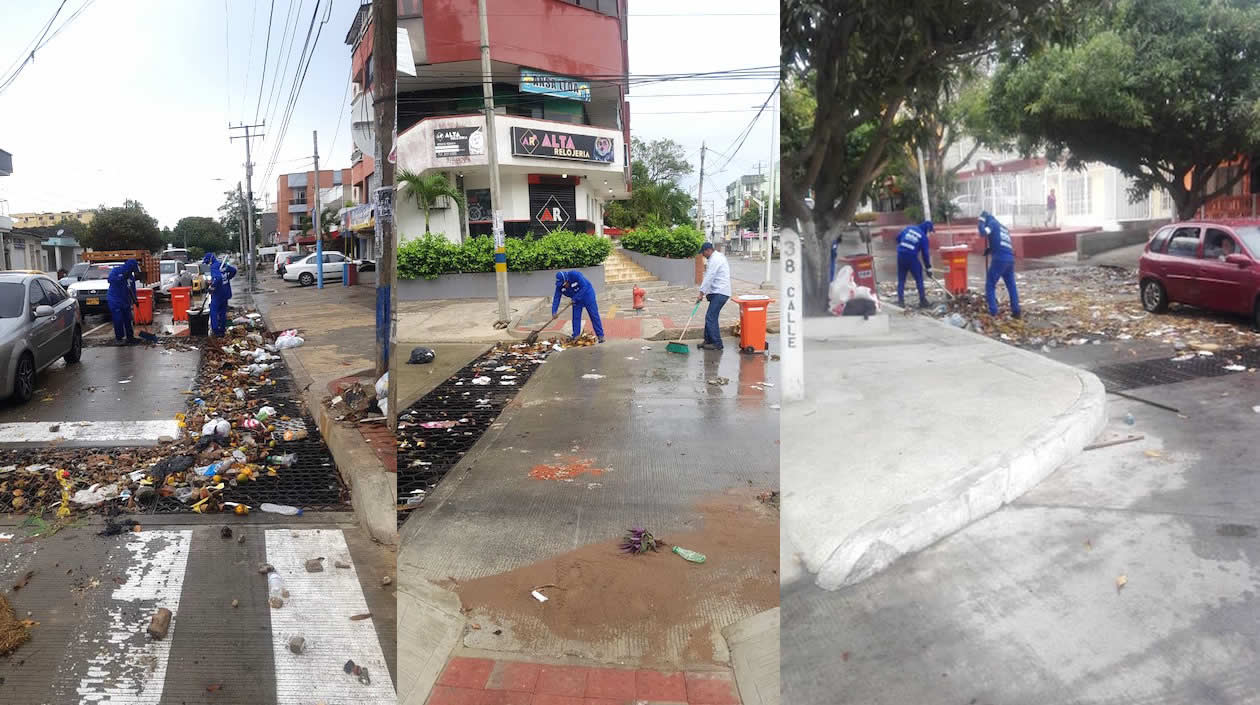 La situación se registró en diferentes sectores de la ciudad.