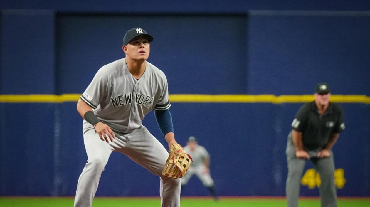 El pelotero colombiano Giovanny Urshela.