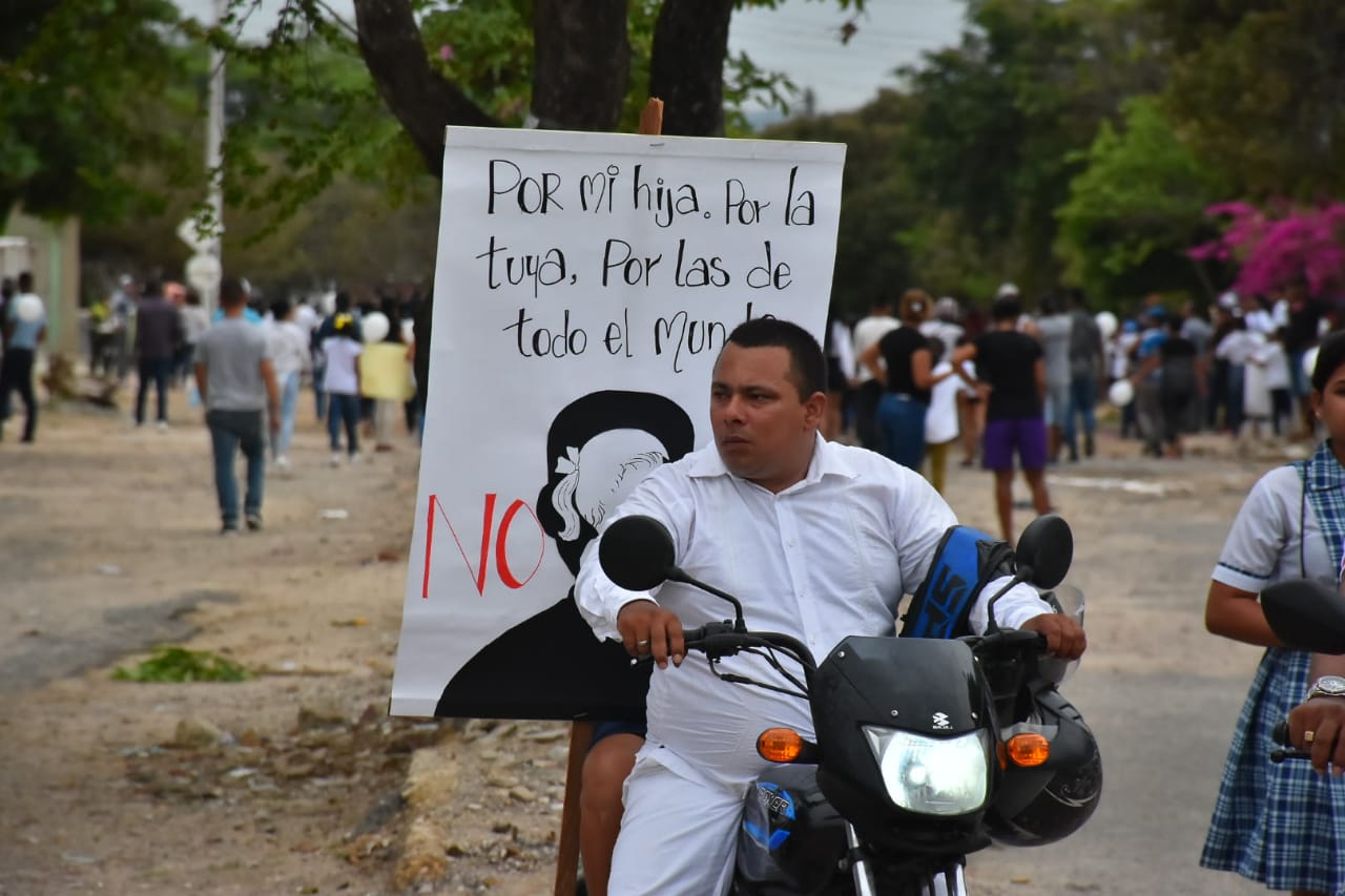 Un mensaje de un asistente al sepelio de María José Ortega.