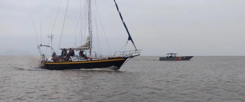 En este velero fue incautado el clorhidrato de cocaína.