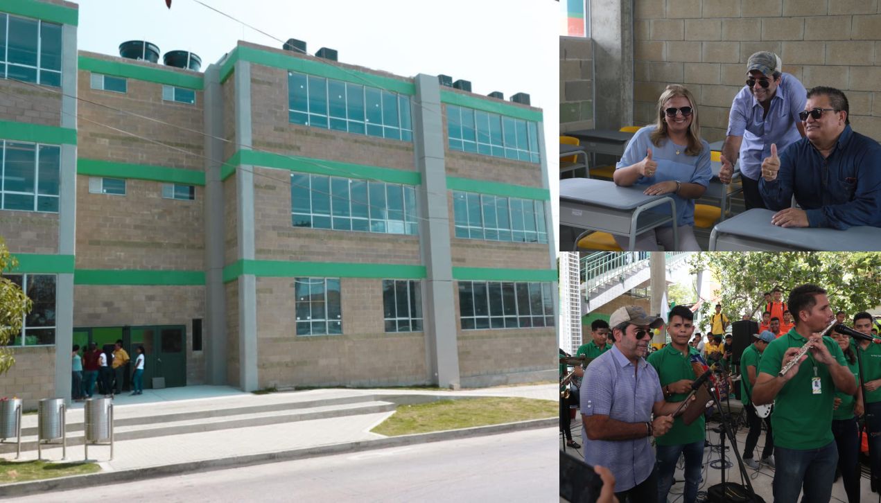 El Alcalde durante la inauguración de las obras del Marco Fidel Suárez.