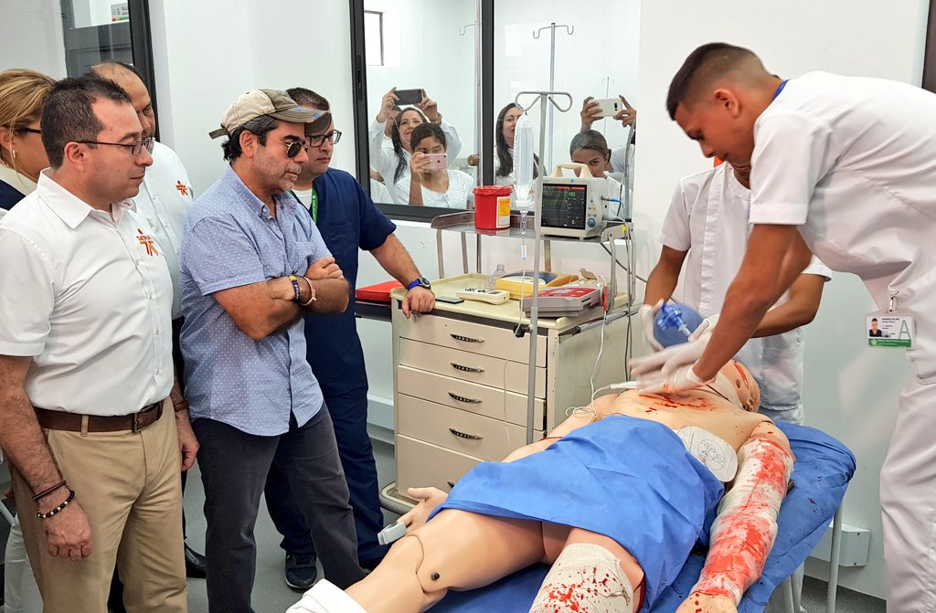 El director nacional del Sena, Carlos Mario Estrada y el Alcalde de Barranquilla, Alejandro Char.