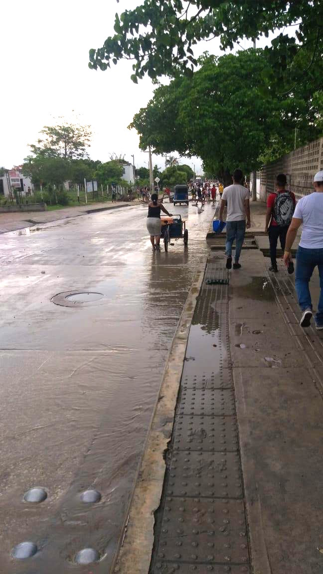 Protestas por falta de energía en Soledad.