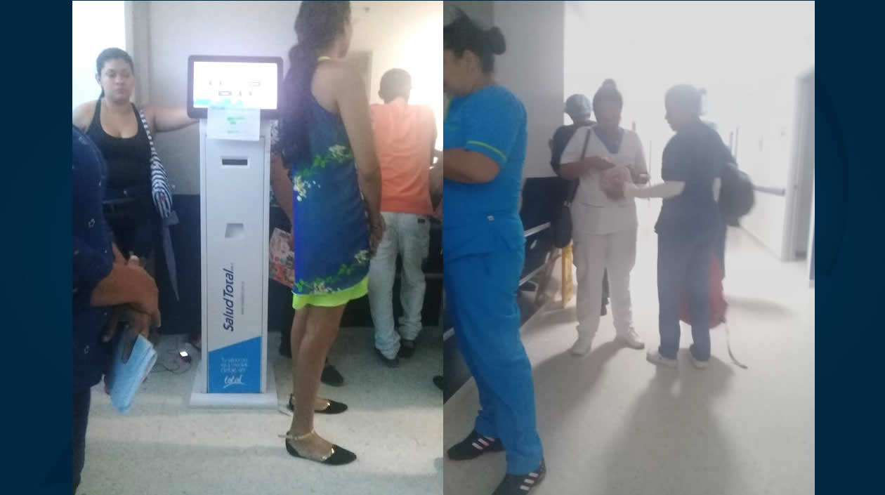 La angustiante espera mientras el personal de Salud Total se muestra ajeno a la situación.