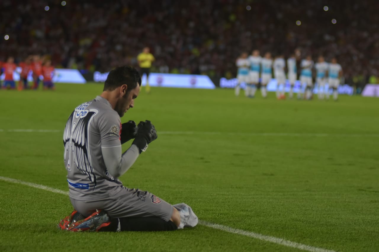 Las oraciones de Sebastián Viera durante los penales. 