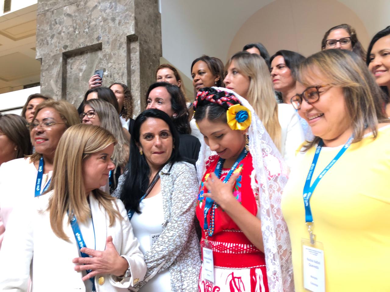 Elsa Noguera, en su charla con lideresas invitadas al BID.