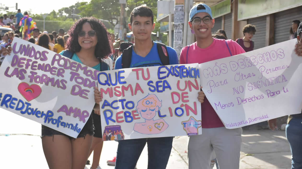 En la marcha se hizo un llamado a la tolerancia.