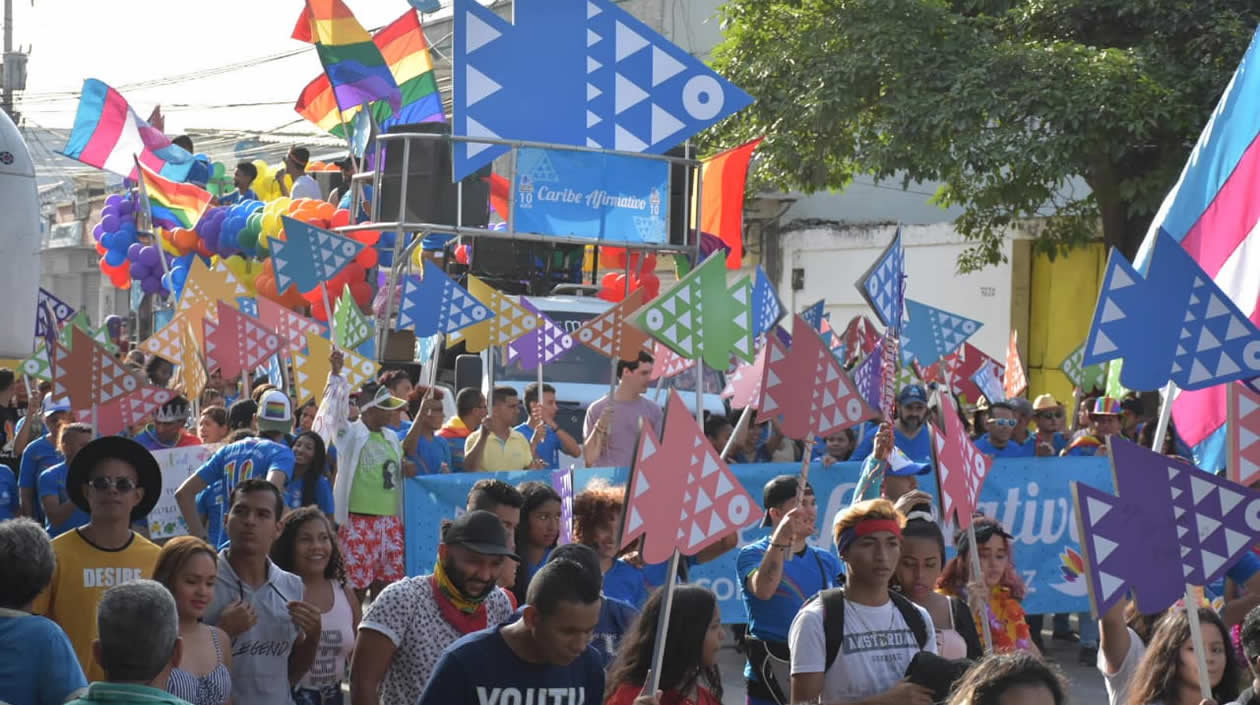 Carroza de Caribe Afirmativo.